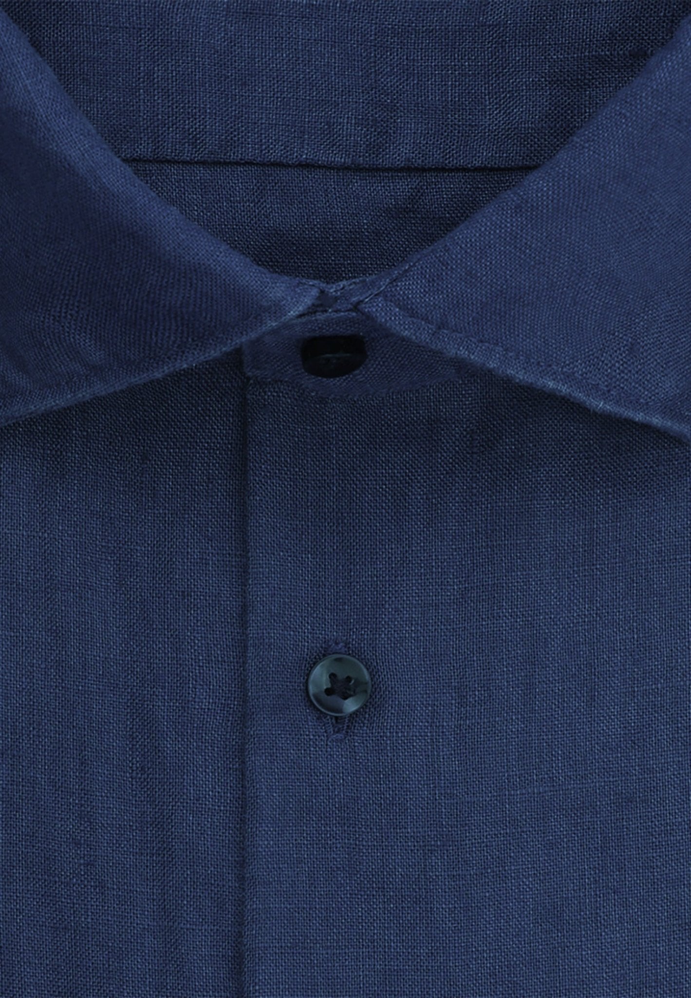 Seidensticker L/S Pure Linen Regular Fit Shirt Navy - Mens Den