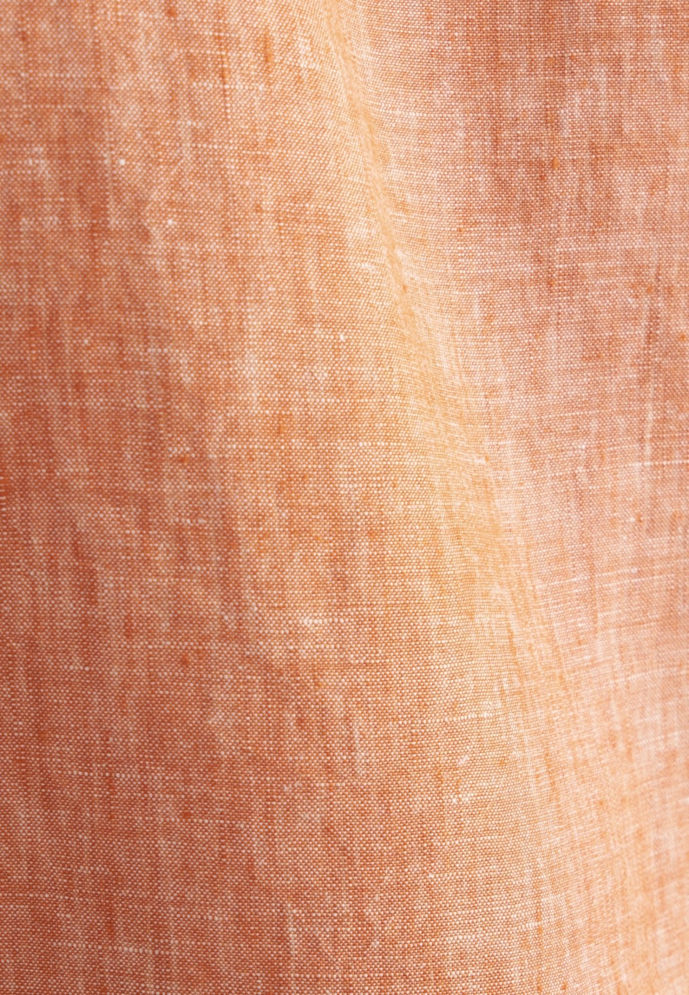 Seidensticker L/S Pure Linen Regular Fit Shirt Orange - Mens Den