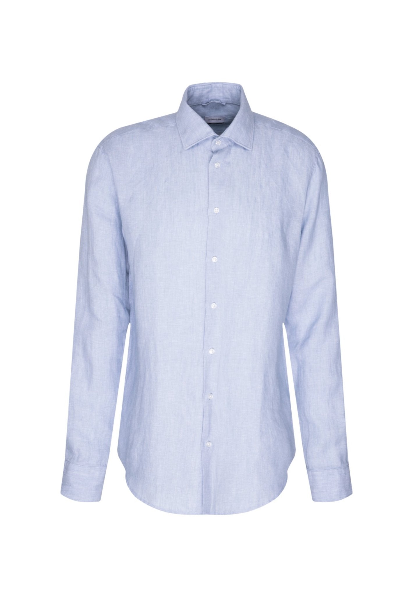 Seidensticker L/S Pure Linen Regular Fit Shirt Sky - Mens Den