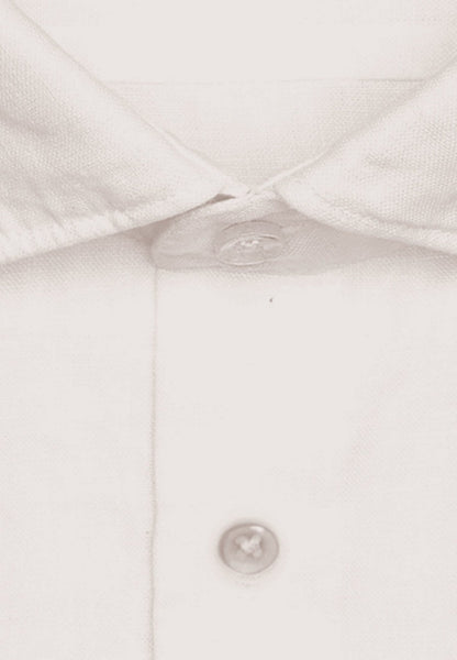 Seidensticker L/S Pure Linen Regular Fit Shirt White - Mens Den