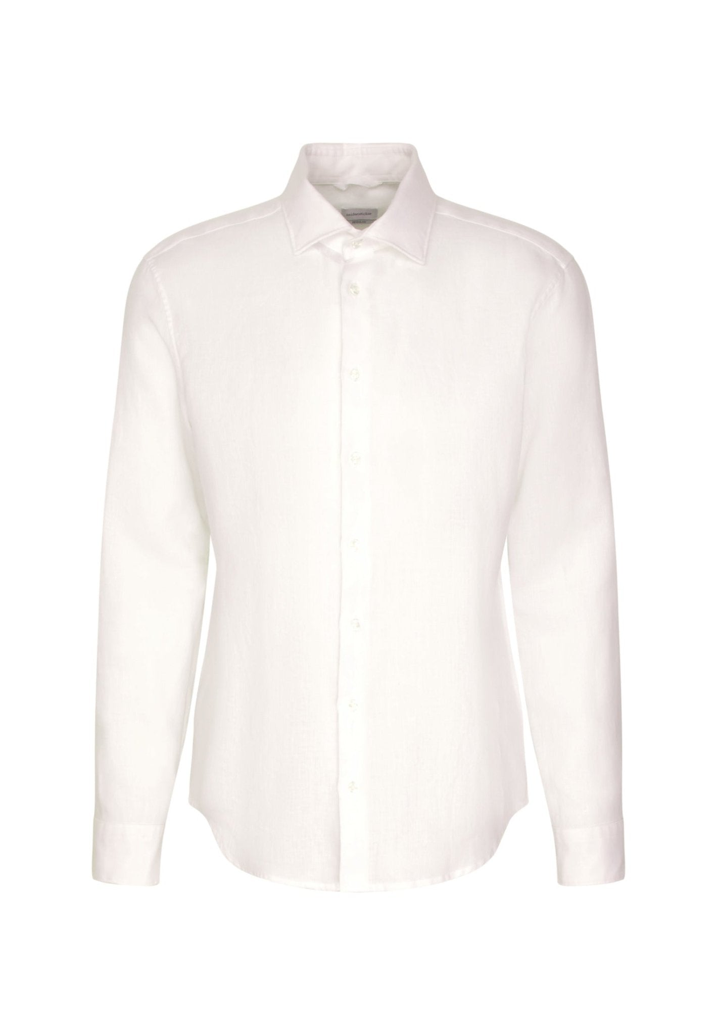 Seidensticker L/S Pure Linen Regular Fit Shirt White - Mens Den