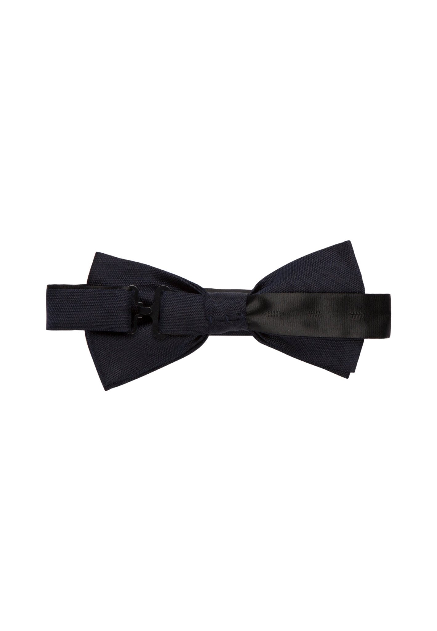 black bow tie on a white background