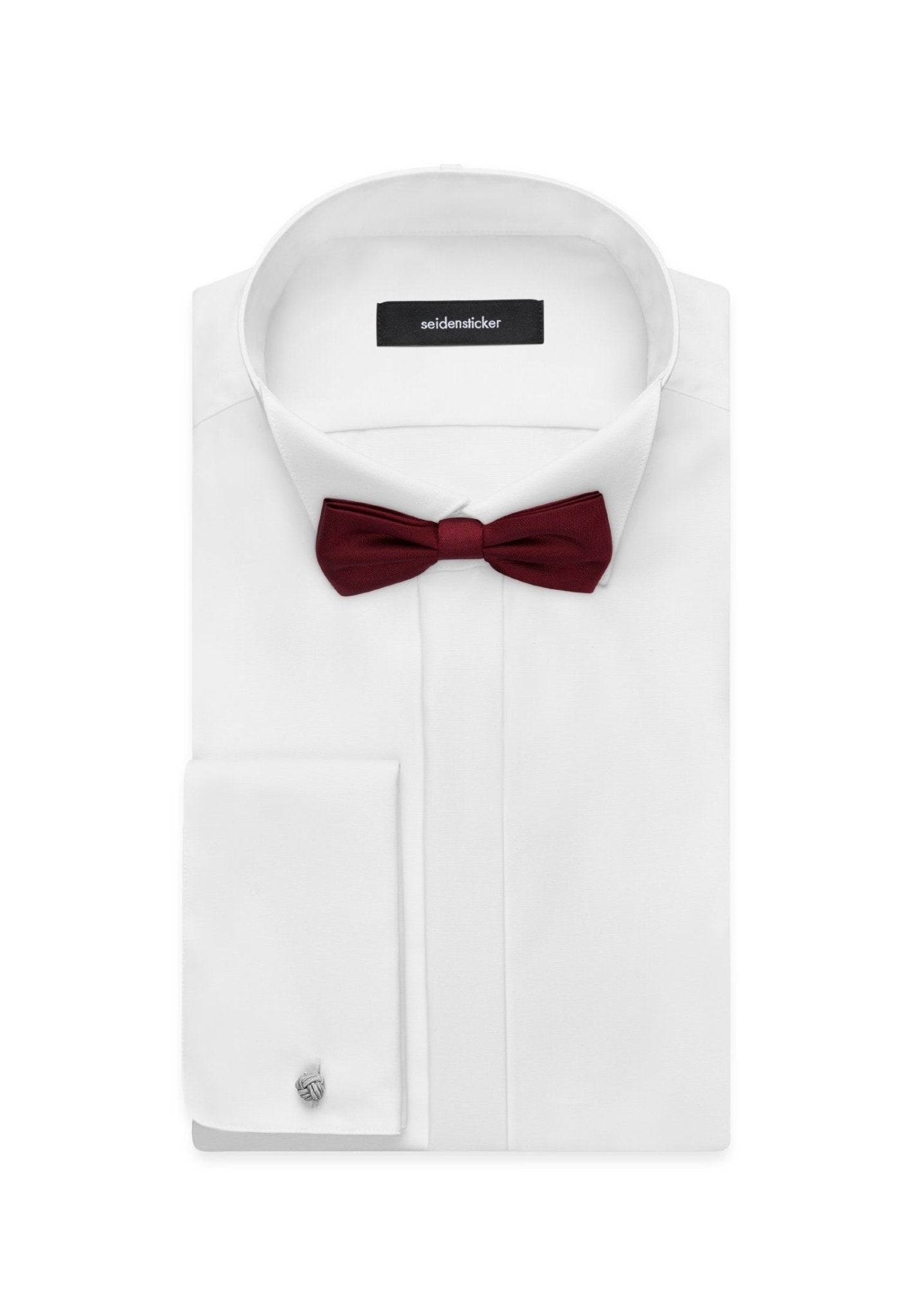 Seidensticker Silk Bow Tie Burgundy - Mens Den