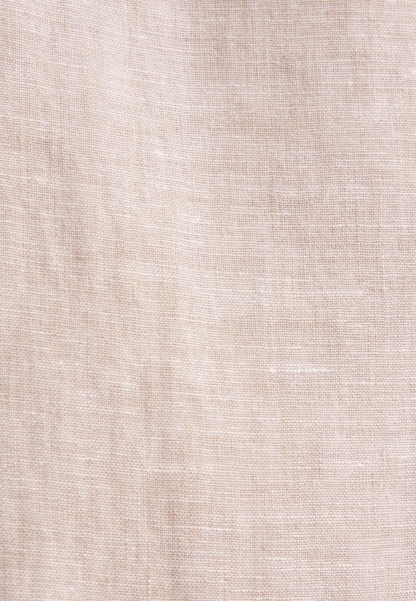 Seidensticker S/S Pure Linen Regular Fit Shirt Sand - Mens Den