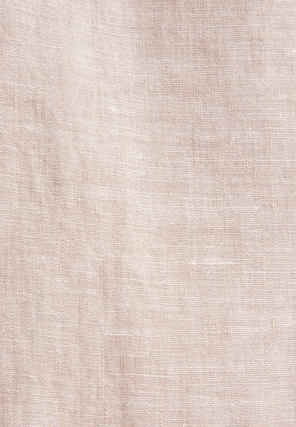 Seidensticker S/S Pure Linen Regular Fit Shirt Sand - Mens Den