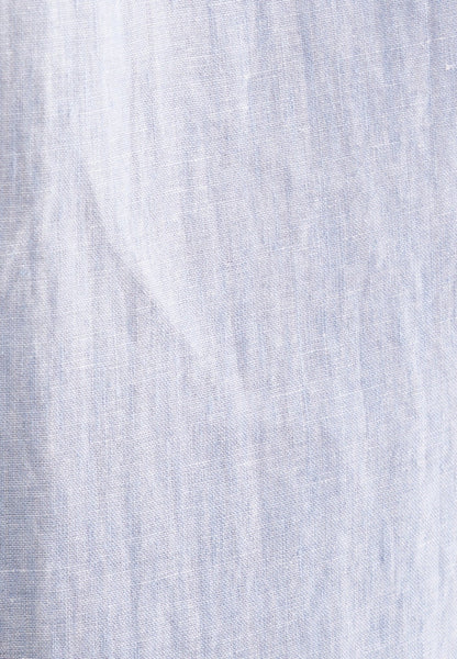 Seidensticker S/S Pure Linen Regular Fit Shirt Sky - Mens Den