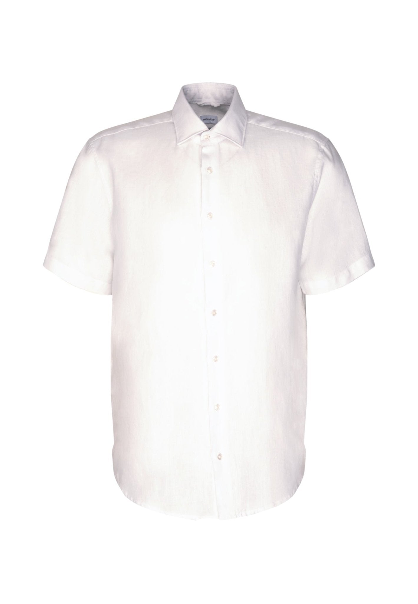 Seidensticker S/S Pure Linen Regular Fit Shirt White - Mens Den