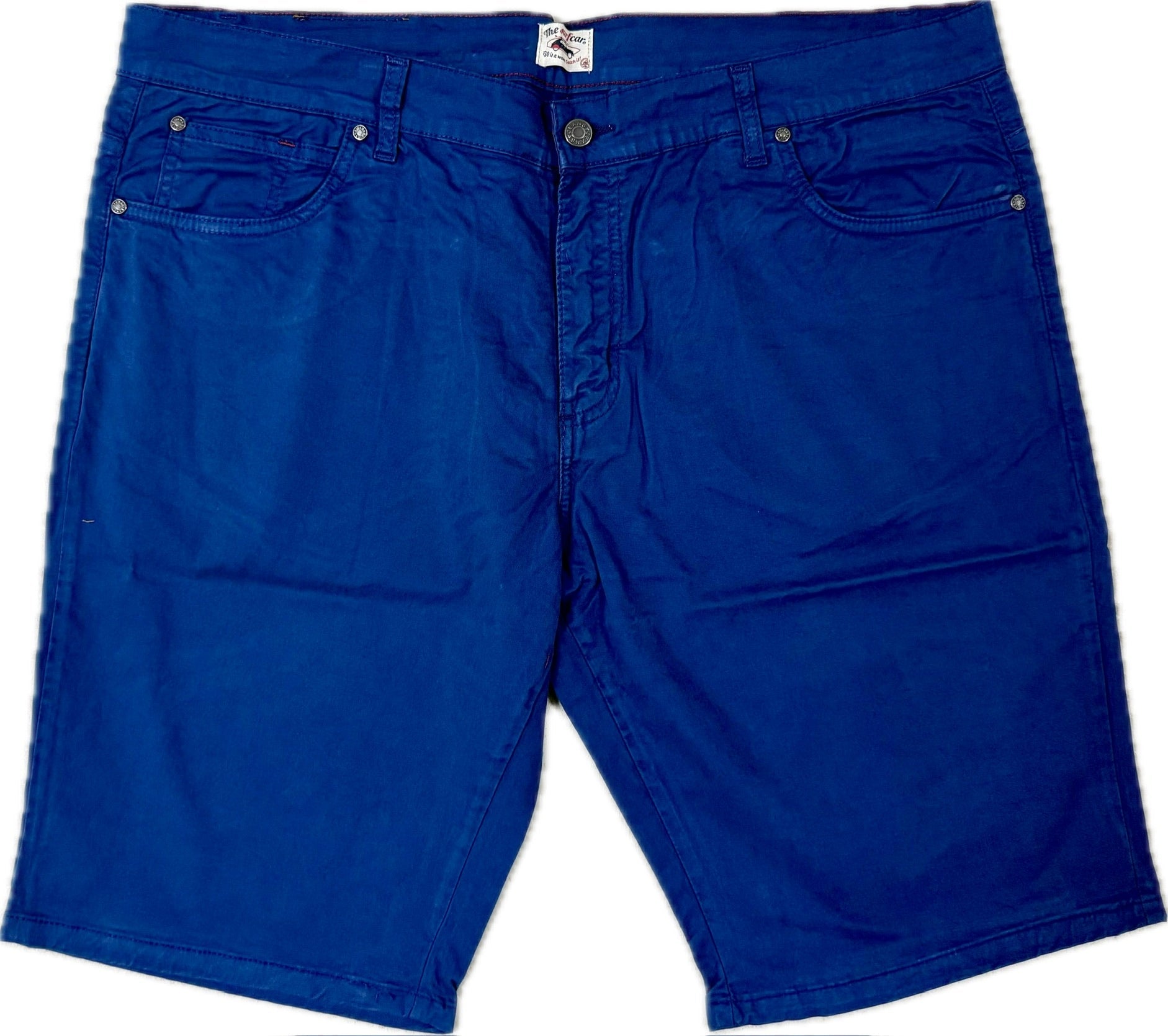 Blue shorts on a white background