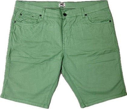 Green shorts on a white background