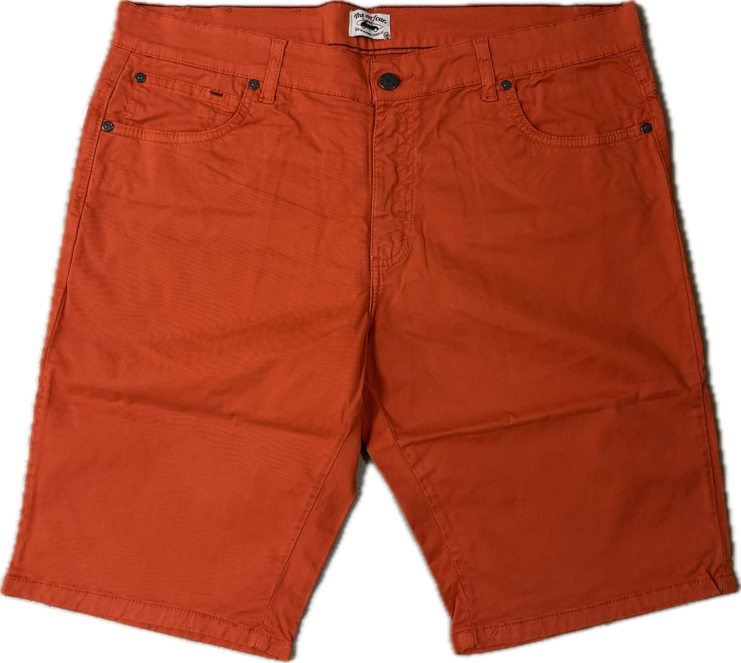Orange shorts on a white background