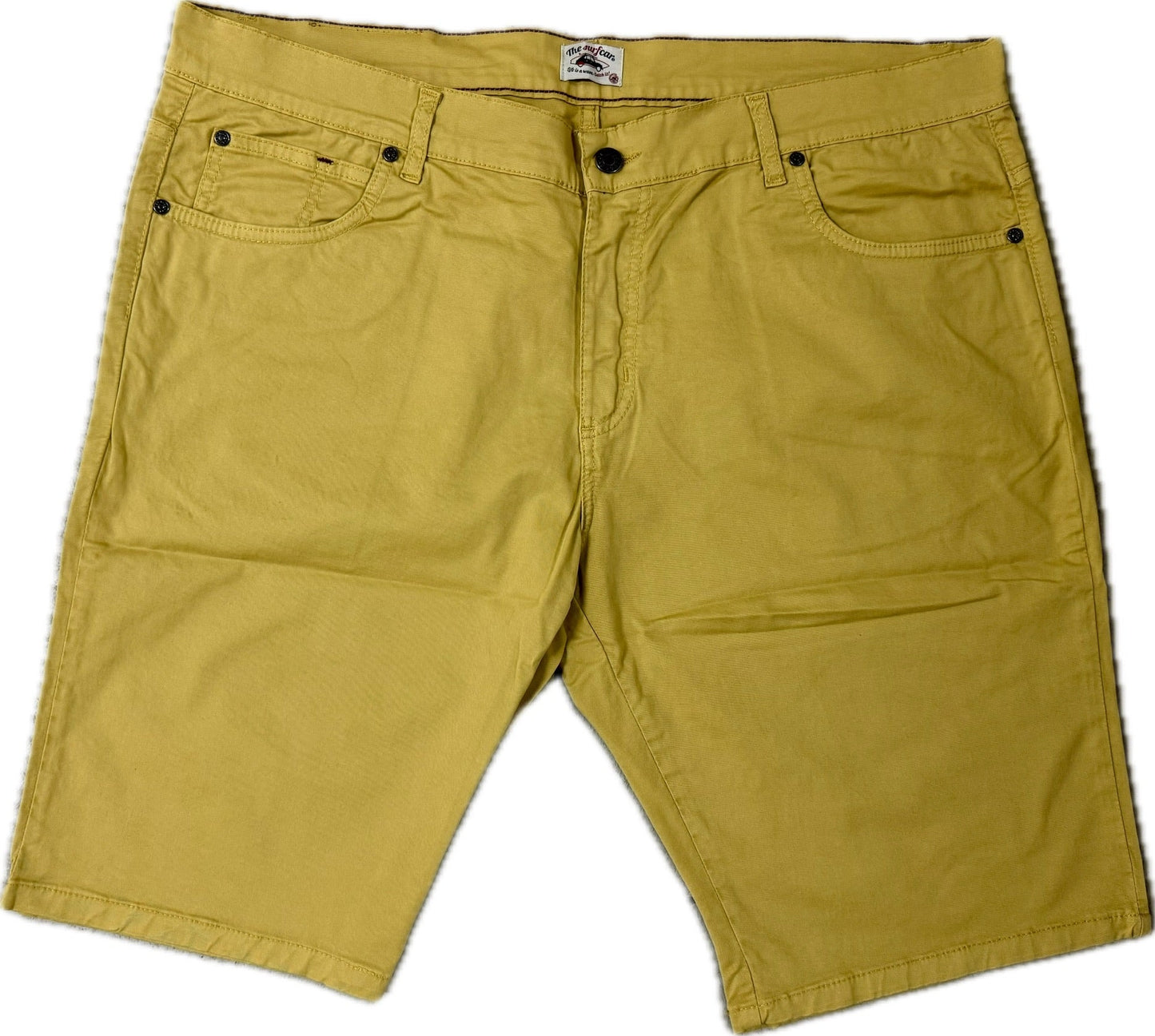 Yellow shorts on a white background